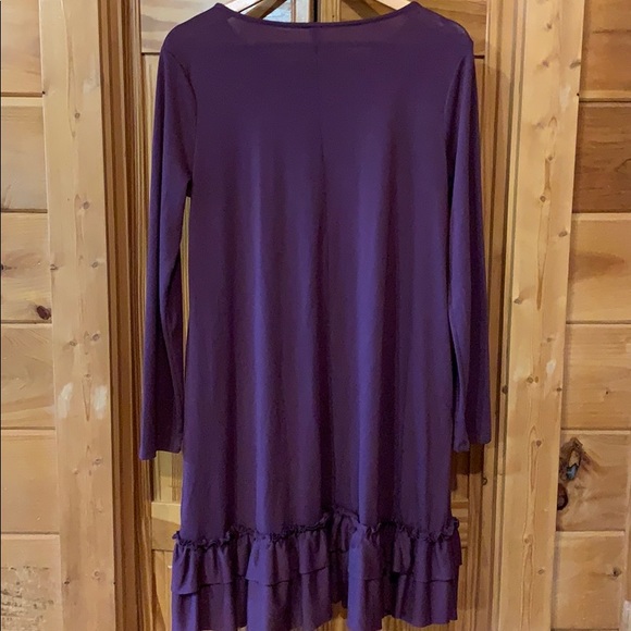 Zenana Ruffle Hem Dress - Picture 2 of 2